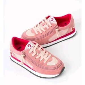 Billy Footwear Kids Zip Billy Jogger Low Top Zipper Pink Sneakers Size 2M